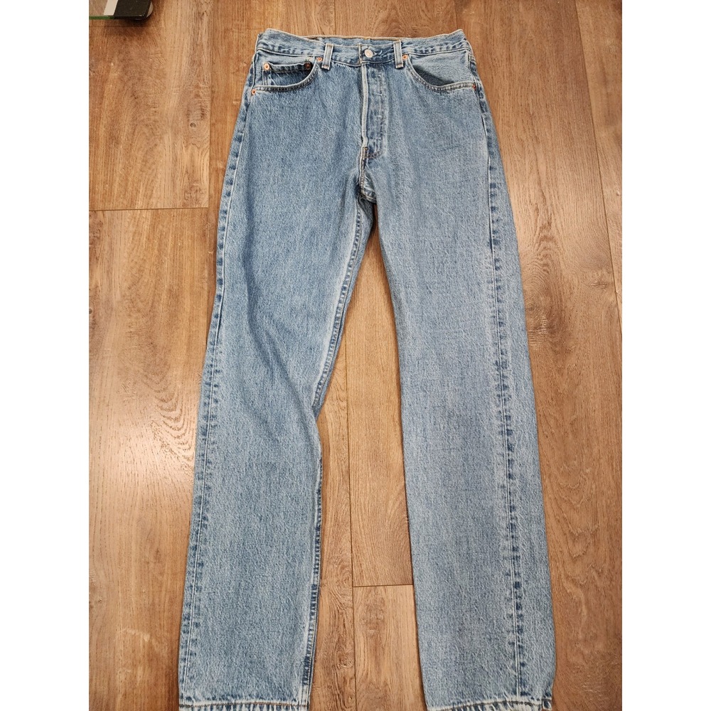 Vintage Levi's 501s for Women 1996 Blank Tag 100% Cotton Made in USA size 33x34